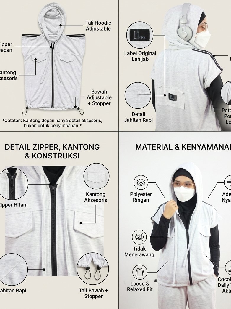 MYRA SET (VEST+JOGGER) Setelan wanita Vest + Jogger aktif daily travel - Image 4